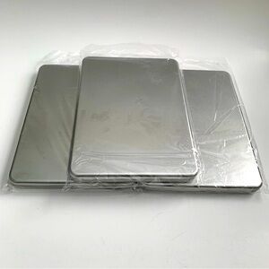 NEW Metal Hinged Organizing Tin Storage Boxes with Notepad